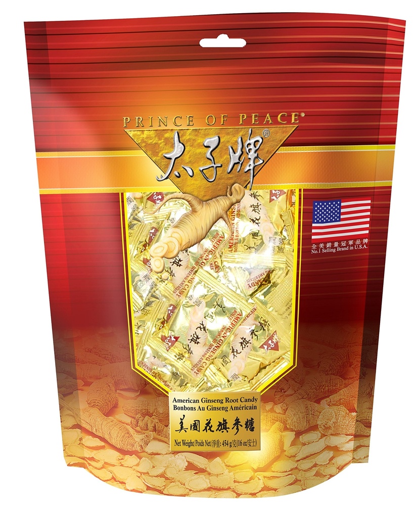 Πρίγκιπας της Ειρήνης, Αμερικανός Ginseng Root Candy (1 LB)
