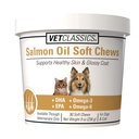 Vet Classics Salmon Oil Pet Supplement for Healthy Skin, Glossy Coats – Dog Coat Supplement, Cat Skin Supplement – Περιλαμβάνει Omega-3, 6, 9, Source of DHA, EPA – Μαλακά μάσημα 90 Ct.