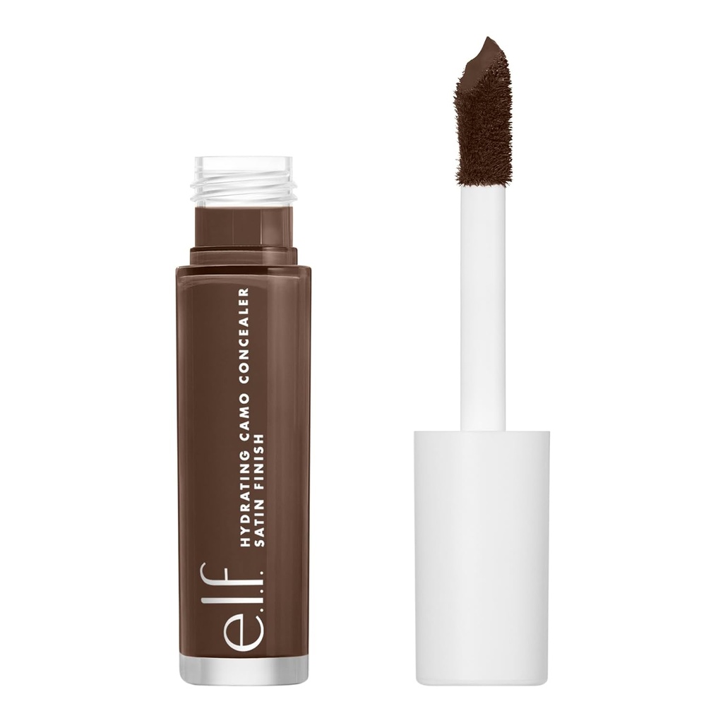 e.l.f. Hydrating Camo Concealer, Καλύπτει Blemises & Under-Eye Circles, Full-Coverage & Παραδίδει ένα φινίρισμα σατέν, Vegan & Cruelty-Free, Rich Walnut