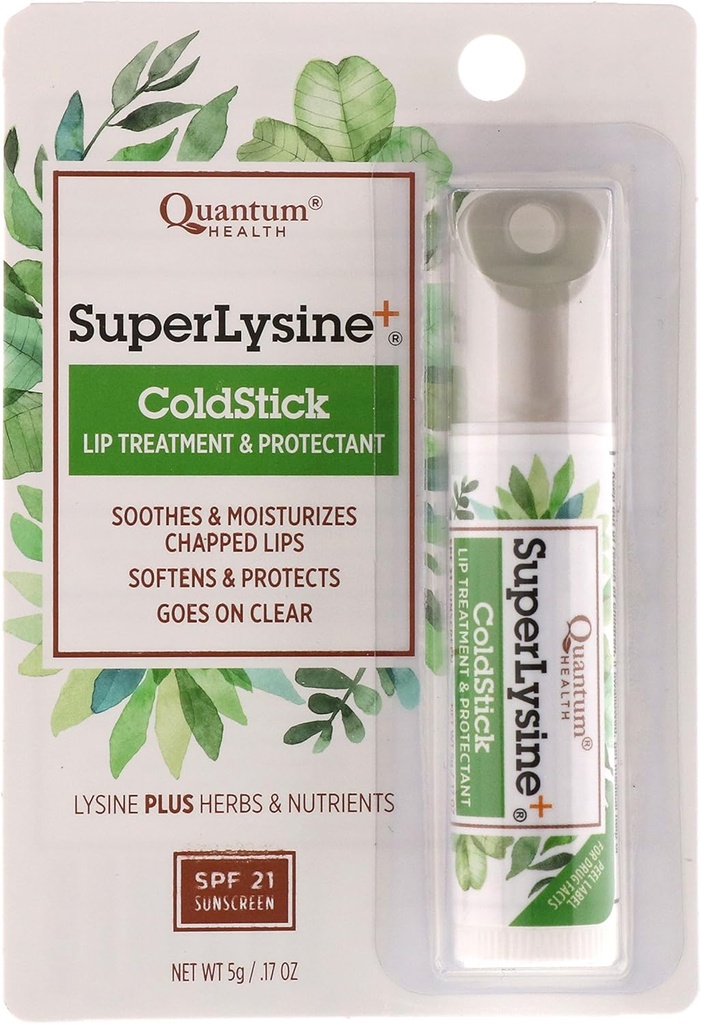 Κβαντική Lysine+ Coldstick Υγείας, SPF 21, 0.17 Ουγγιά (πακέτο του 2)