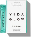 Vida Glow Marine Collagen Powder - Συμπλήρωμα κατά της γήρανσης με Collagen Peptides, προάγει το λαμπερό δέρμα, τα ισχυρά νύχια, υγιή μαλλιά 30 εξυπηρετούν, αρχικό άρωμα