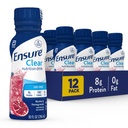 Εξασφαλίστε Liquid Clear Nutrition Drink, 0g λίπος, 8g πρωτεΐνη, βατόμουρο Ρόδι, 10 Fl Oz (πακέτο των 12), Μπουκάλι, χωρίς γλουτένη