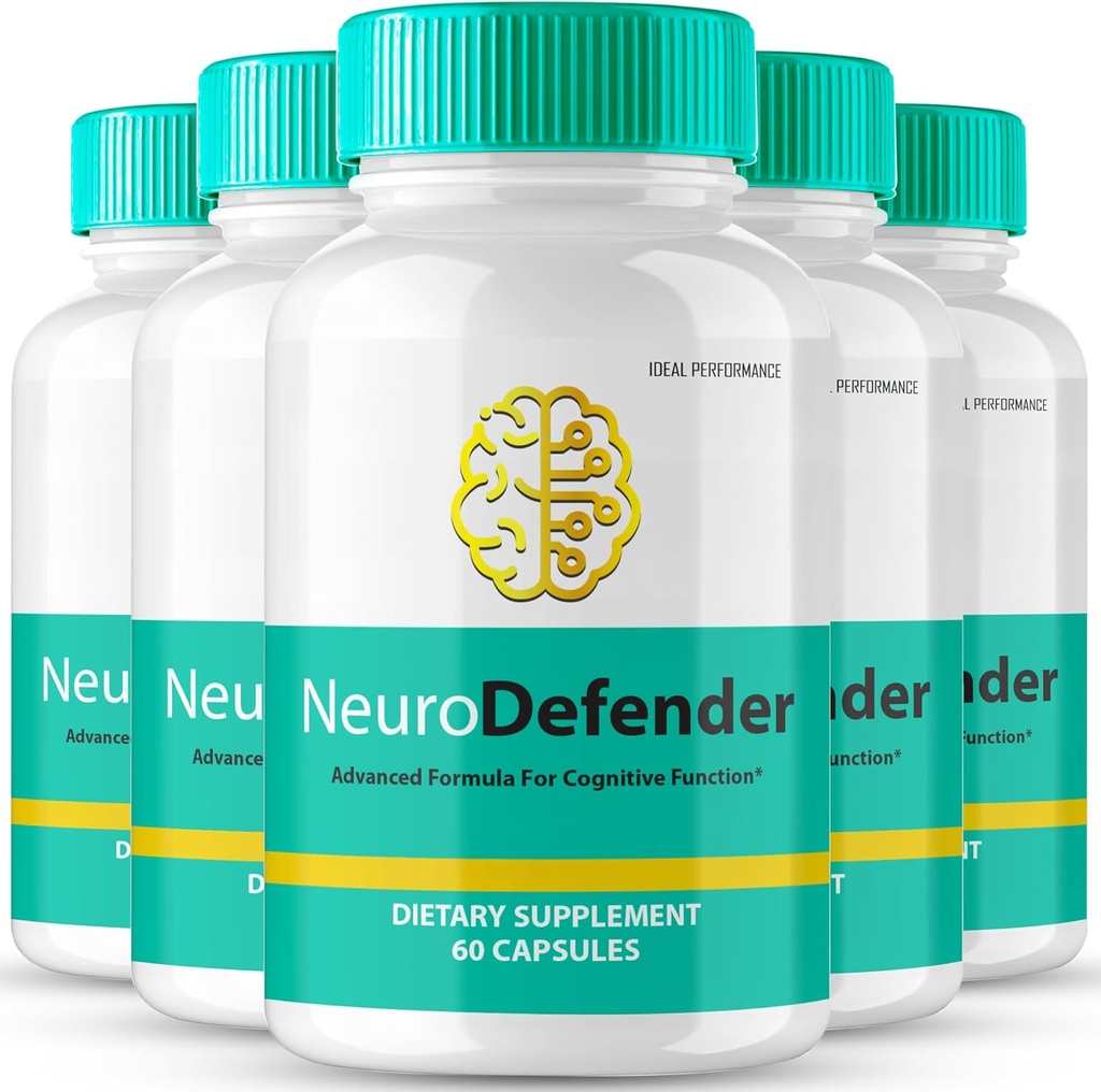 Neuro Defender Brain Συμπληρώματα μνήμης και εστίασης κάψουλες NeuroDefender Advanced Formula Brain Health Support Hills, Extra Strength Nootropics Neuro Defender Όλα τα φυσικά σχόλια (5 Pack)