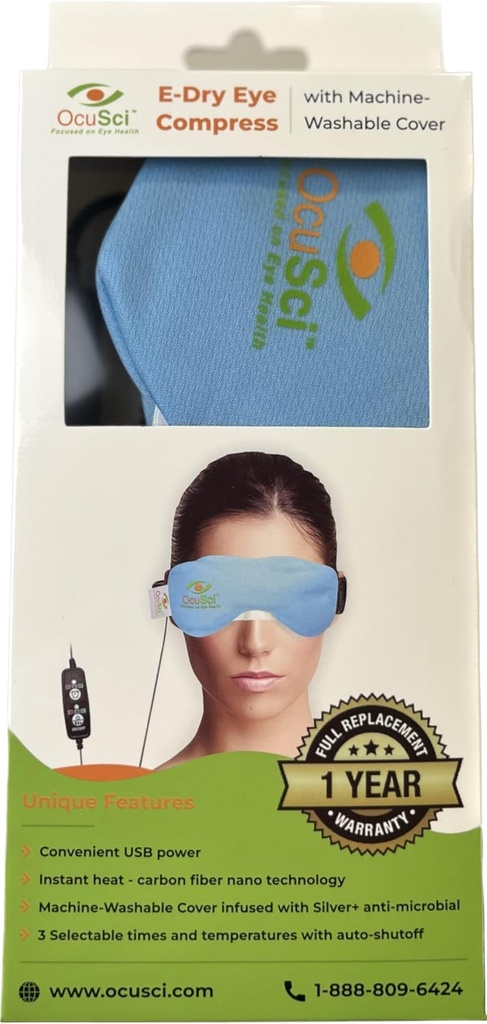 Ξηροφθαλμία Συμπίεση με Hydroheat Machine Washable Cover, Εξοικονομήστε 40%, Μικροκύματα για Υγρή Θεραπεία Θερμότητας ή Παγώστε για Ψυχρή Θεραπεία για Θεραπεία: Σύνδρομο Ξηρού Οφθαλμού (USB Dry Eye Compress)