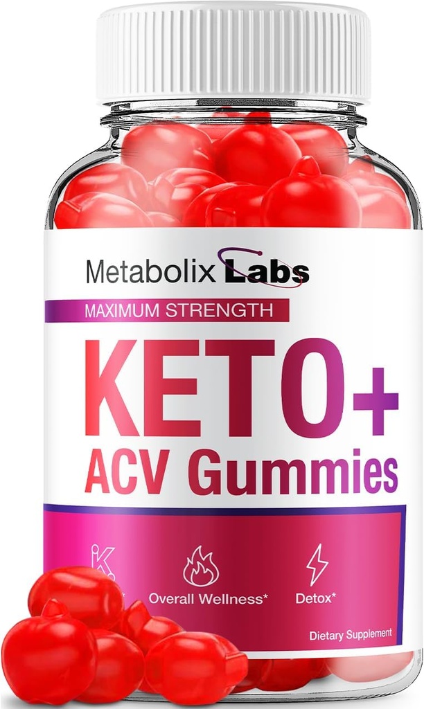 Metabolix Labs Keto ACV Gummies - Advanced Formula Metabolix Keto Plus Διαχείριση βάρους ACV Gummies Apple Cider Metalbolix ACV Συμπλήρωμα διατροφής Άνδρες (60 Gummies)
