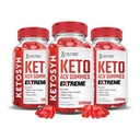 Justified Laboratories (3 Pack Ketosyn Keto ACV Gummies Extreme 2000MG Ketosyn Keto Gummies Apple Cider Vinegar Formed with Pomegranate Beet Buice Powder B12 Vegan Non GMO 180 Gummys