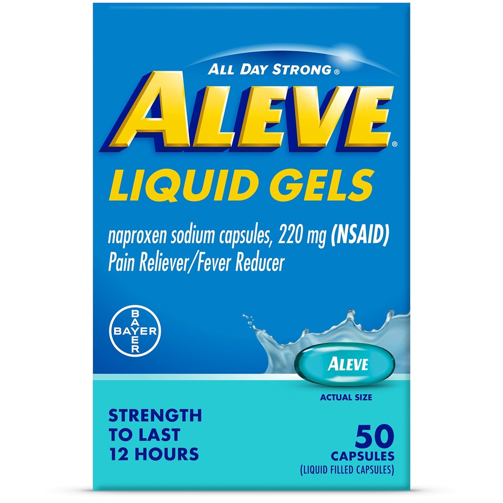 Aleve Liquid Gels, Νάπροξεν Νάτριο για την ανακούφιση του πόνου
