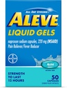 Aleve Liquid Gels, Νάπροξεν Νάτριο για την ανακούφιση του πόνου