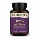 Δρ. Mercola Lutein με Zeaxanthin, 30 Υπηρεσίες (30 κάψουλες), 40 mg Lutein ανά υπηρεσία, συμπλήρωμα διατροφής, υποστηρίζει την υγεία και τη γνωστική λειτουργία όρασης, μη ΓΤΟ