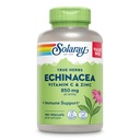 SOLARAY Echinacea Vitamin C & Zinc 850mg Plus Bioflavonoids, Echinacea Κάψουλες για υγιή ανοσοποιητική υποστήριξη, Vegan, Εργαστήριο Επαληθευμένο, 60-Day Εγγύηση επιστροφής χρημάτων, 90 Υπηρεσίες, 180 VegCaps