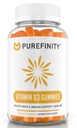 PUREFINITY Βιταμίνη D3 5000 eu Gummies – Το ημερήσιο συμπλήρωμα βιταμίνης D για την υγεία των οστών, την ανοσοποιητική υγεία και την κοινή μυϊκή υποστήριξη για ενήλικες & παιδιά – Χωρίς γλουτένη, μη-GMO – 60 Veggie Gummies