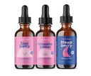 JoySpring Zinc with Vitamin C Supplements for Kids, Immune Boost for a Supported Immune System, and Melatonin Drops for Kids Sleep Support