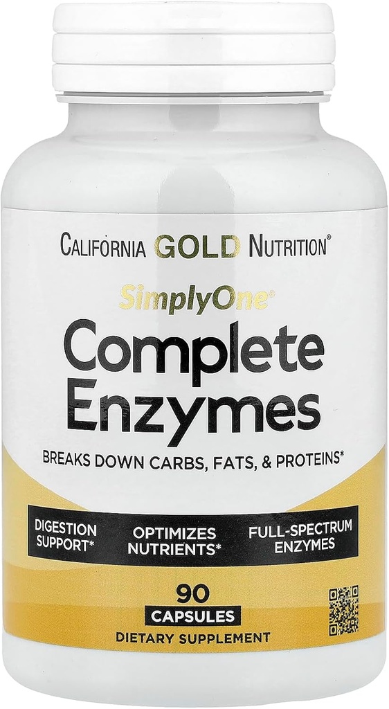 SuperNutrition Απλά ένα πλήρες φάσμα ενζύμων, υποστήριξη πήξεως, συσκευασία μπορεί να Vary, 90 κόμης, 10033739001243