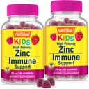 WellYeah Ψευδάργυρος για παιδιά 25mg Gummies - ανοσοποιητικό σύστημα και αντιοξειδωτική υποστήριξη - Υγεία του δέρματος, μέγιστη δύναμη παιδιά συμπλήρωμα ψευδάργυρου ανοσοενισχυτής Gummy - GMO-free, Vegan - 60 Gummies (2)
