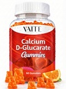 Ασβέστιο D-Glucarate Gummies 1000mg - CDG συμπλήρωμα καθαρισμού για άνδρες και γυναίκες, ορμονών Μεταβολισμός Ισορροπία & Εμμηνόπαυση Υποστήριξη, μη-GMO, Vegan, Χωρίς γλουτένη, χωρίς σόγια συμπληρώματα, 60 Gummy Μασώμενα