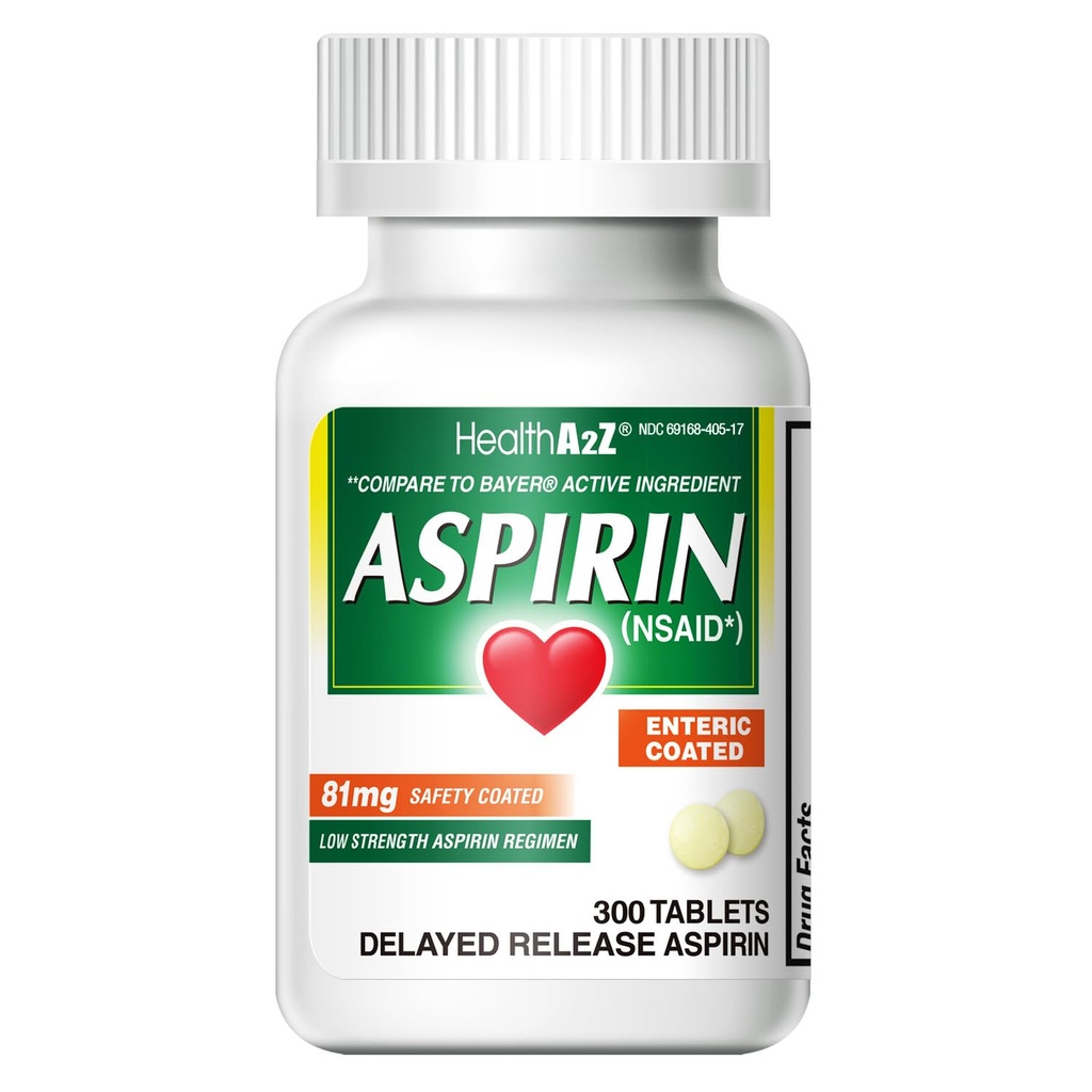 HealthA2Z® Aspirin 81 mg 