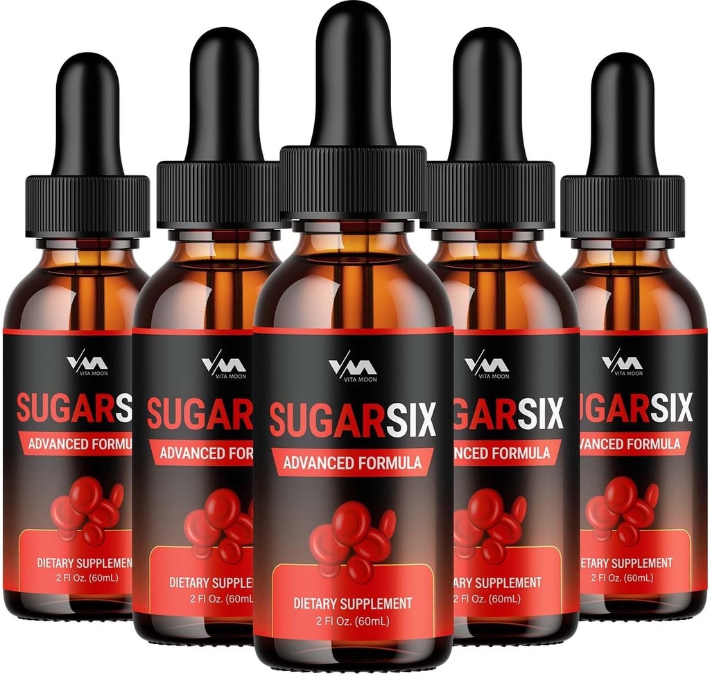 (5 Pack) SugarSix Drop Healthy Vitamin Support Supplement - Sugar Six Advanced Formula, Sugar Six 24 ώρες Liquid, SugarSix Energy και Extra Strength Reviews, 5 μήνες προσφοράς