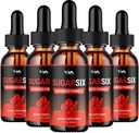 (5 Pack) SugarSix Drop Healthy Vitamin Support Supplement - Sugar Six Advanced Formula, Sugar Six 24 ώρες Liquid, SugarSix Energy και Extra Strength Reviews, 5 μήνες προσφοράς