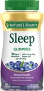 County της φύσης 10 mg Melatonin Gummy, 100% συμπλήρωμα ύπνου χωρίς φάρμακα, 10 mg, Blueberry, 140 Ct