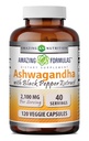 Amazing Formulas Ashwagandha Root with Black Pepper Extract Supplement 
