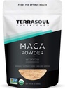 Terrasoul Superfoods Βιολογική Ζελατινοποιημένη σκόνη Maca, 16 Oz, Ισορροπία ορμονών, Ενέργεια Boost, και Superfood Smoothies με Περουβιανή ρίζα Maca, Gelatinized για Easy Digestion