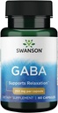 Swanson GABA Gamma Amino Acidbutyric Acid 250 Milligrams 60 Κάψουλες