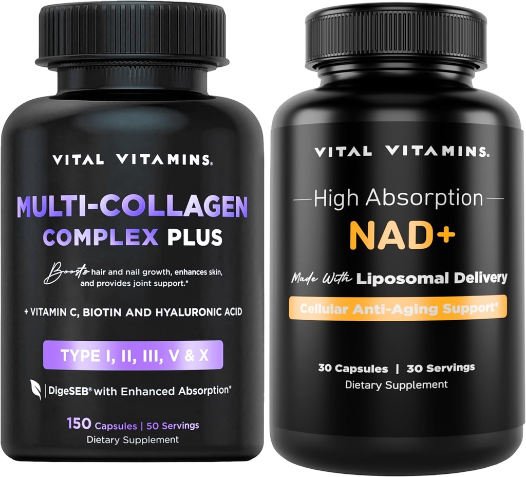 Βιταμίνες Βιταμίνης Multi Collagen Complex Plus + NAD+ Συμπλήρωμα