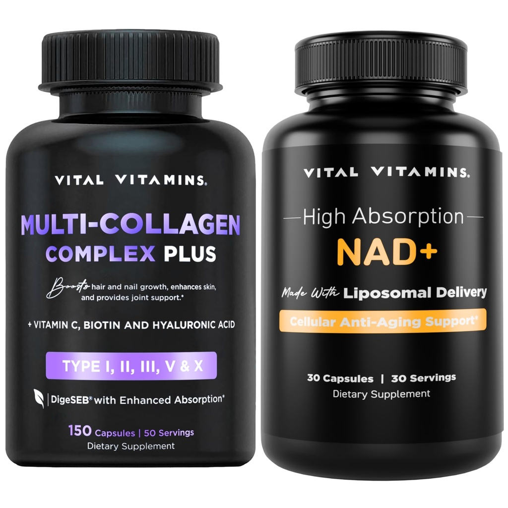 Βιταμίνες Βιταμίνης Multi Collagen Complex Plus + NAD+ Συμπλήρωμα