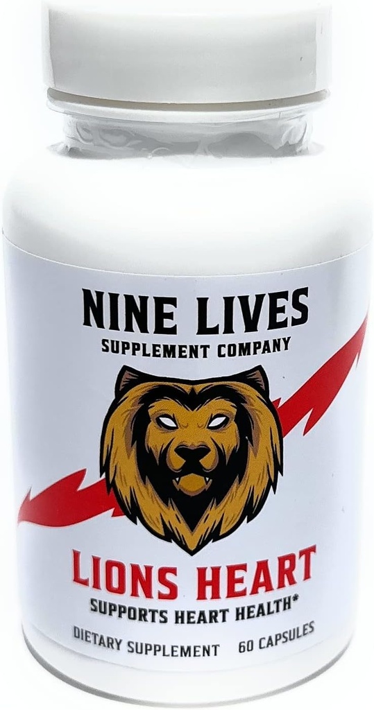 NINE ΖΩΝΤΑ Lions Heart Daily Life Supplement. CoQ10, Μαγνήσιο, L-καρνιτίνη, Ταυτίνη, Ναττοκινάση, Νιασίνη