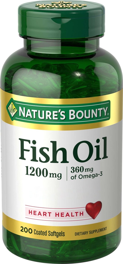 Nature's Bounty Fish Oil, 200 Count