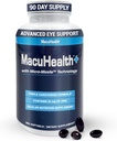 Macuhealth Plus+ Eye Vitamins συμπλήρωμα για ενήλικες - 90 Ημέρα προσφοράς με λουτεΐνη, Ζεαξανθίνη, και μεσο-Ζεαξανθίνη - Μη αρωματισμένη, Βιταμίνη για τα μάτια