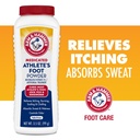 Arm & Hammer Athlete's Foot Powder - Antifungal Treatment for Feet with Baking Soda - Relieves Itching, Burning, and Odor - Clinically Proven Formula - 3.5 oz 4 Pack (4)