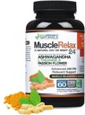 MuscleRelax 24/7 Υποστηρίζει τη μυϊκή χαλάρωση, την ημέρα ή τη νυχτερινή χρήση, φυσικά παράγωγα συστατικά - Ασφαλής και αποτελεσματική - Χωρίς γλουτένη - 60 κάψουλες χορτοφάγων