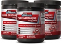 Booster εγκεφάλου και μνήμης - καθαρή σκόνη GLUTAMINE 4.500MG - Ανοσολογική υποστήριξη, συμπλήρωμα σκόνης γλουταμίνης, συμπληρώματα ενισχυτή ενέργειας, l glutamine πριν προπόνηση, l Glutamine Post προπόνηση 3 μπουκάλι (900g)