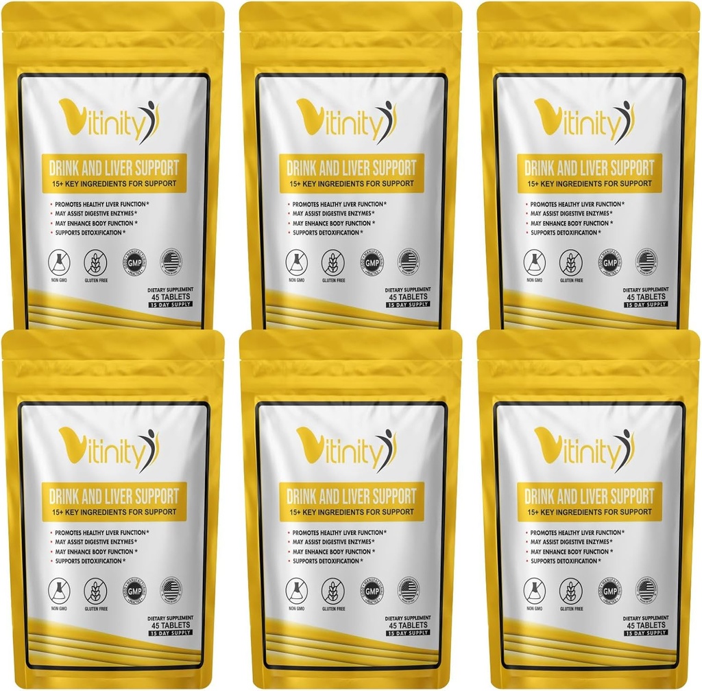 Συμπλήρωμα υποστήριξης ήπατος κατά του ποτού-15+Βασικά συστατικά για την υποστήριξη της φθοράς, Liver υγεία, Kudzu, γαϊδουράγκαθο γάλακτος, Άγιος Βασίλειος, DHM, Όλα φυσικό καθαρισμό, Μείωση της βαρύτητας, Δισκία Replenisher θρεπτικών ουσιών (90 ημέρες)