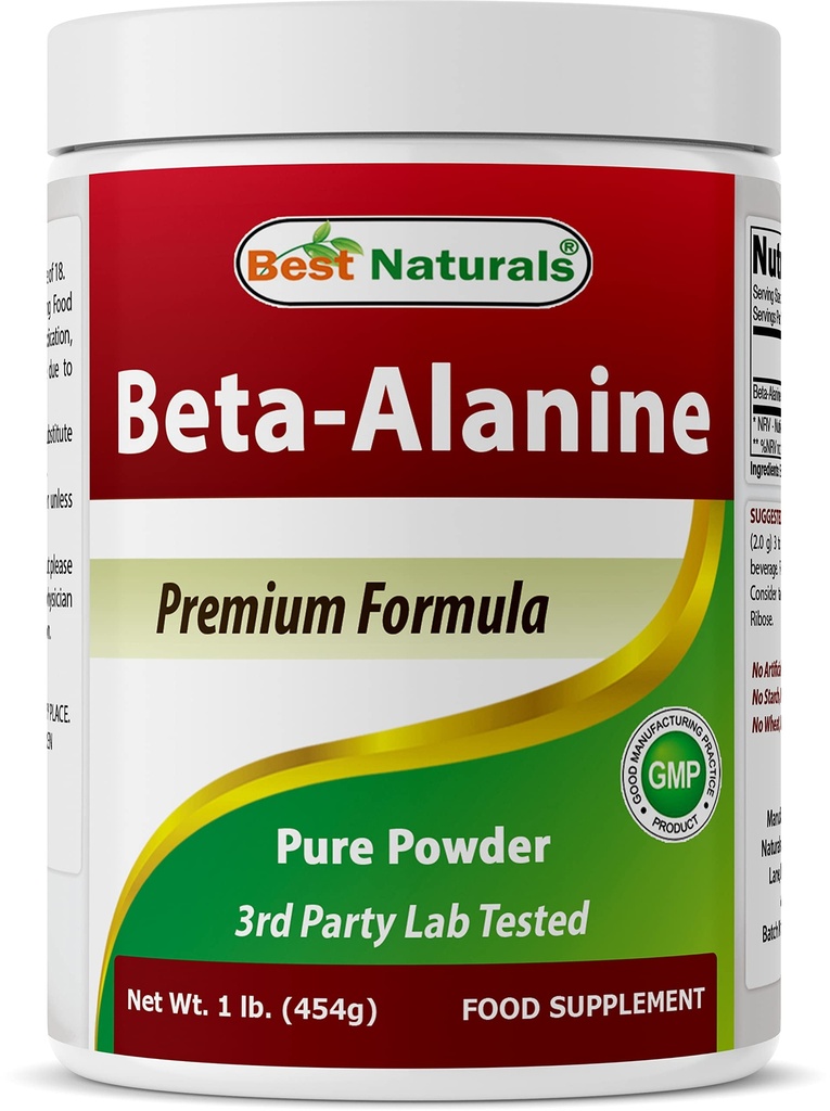 Best Naturals Beta Alanine Pure Powder 1 Λίβρα (1 LB (Pack of 1))
