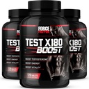 Force Factor Test X180 Boost, Testosterone Booster και Energy Supplement for Men, Boost Energy, Increase Stamina, and Enhance Vitality, with D-Aspartic Acid and Fenugreek, 120 Count (Pack of 3)