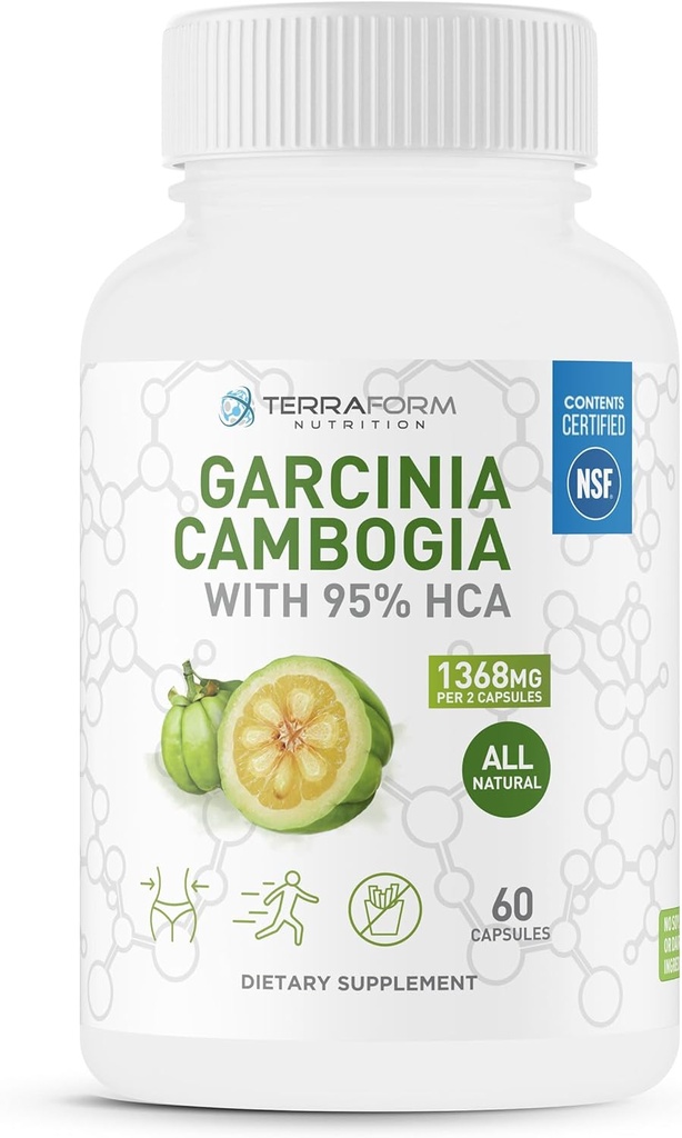 100% καθαρό εκχύλισμα Garcinia Cambogia – 95% φυσικό HCA 1368mg ανά υπηρεσία – γρήγορη υποστήριξη απώλειας βάρους, όλα τα φυσικά όρεξη καταπιεστική – για άνδρες και γυναίκες - 30 υπηρεσίες