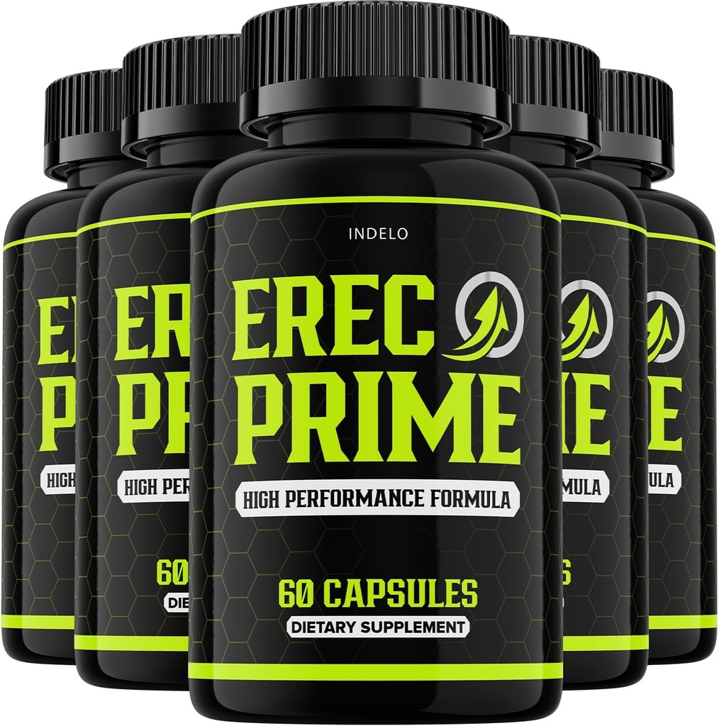 (5 Pack) ErecPrime χάπια για άνδρες, Erec Prime υψηλής απόδοσης συμπληρώματα, Erec Prime Advanced Formula, ErecPrime Κριτικές, ErecPrime24 (300 κάψουλες)