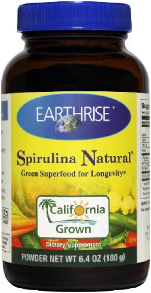 Earthrise Spirulina Φυσικό, 180 γραμμάρια σκόνη