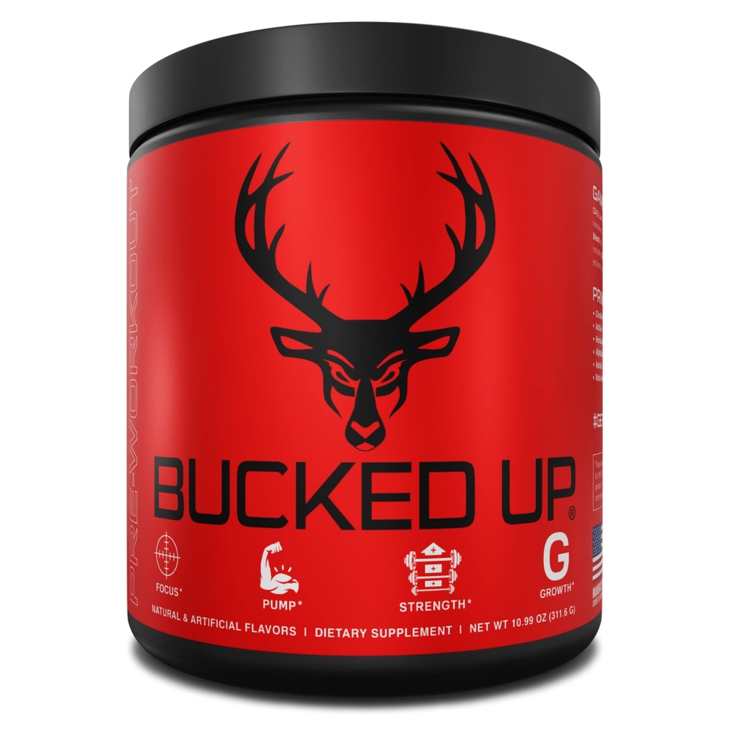 Bucked Up Pre Workout 6 Grams Citrulline, 2 Grams Beta Alanine, και 3 άλλα καταχωρημένα με εμπορικό σήμα συστατικά (Σπίτι)