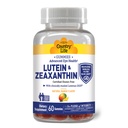 Country Life Lutein Gummies με Lutemax 2020, 60 Ct, Chewable Natural Eye Support Supplement, Marigold Lutein, Zeaxanthin, Eye Health & Macular Support, Μη ΓΤΟ, Φυσικό Πεκτίνη Φρούτων, Vegan
