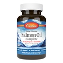 Carlson - Oil Salmon Complete, 700 mg Ωμέγα-3s + Ασταξανθίνη, Καρδιαγγειακή Υποστήριξη, Εγκεφαλική λειτουργία & κοινή υγεία, 60 Softgels
