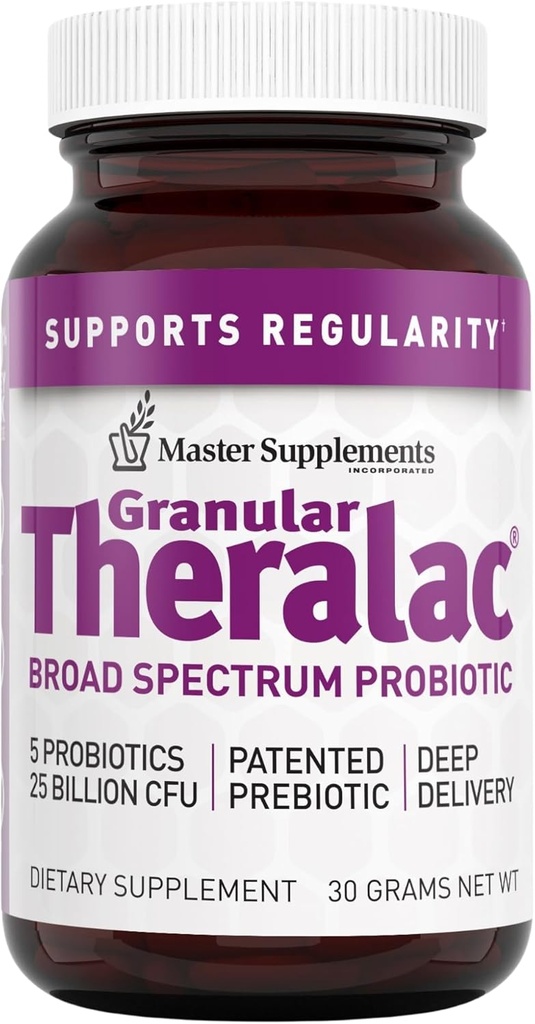 Master Συμπληρώματα κοκκώδη Theralac - 1.05 oz - Multi- Στρας Probiotic Powder for Optimal Gut Health - Great for Kids - Vegan, Gluten Free - 40 Σερβιέτες