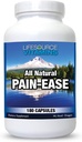 LifeSource Vitamins All Natural Pain Ease – 20 Συνεργιστικά Βότανα και Ένζυμα που Φυσικά & Ασφαλή Υποστήριξη: Πονοκέφαλοι & Ημικρανίες - Γονατίσματα – Ωμοπλάτες – αρθρώσεις – Πόνος ποδιών – Ένταση