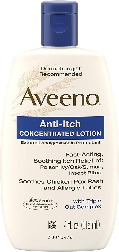 AVEENO Anti-Itch Lotion 4 oz (3 Pack)