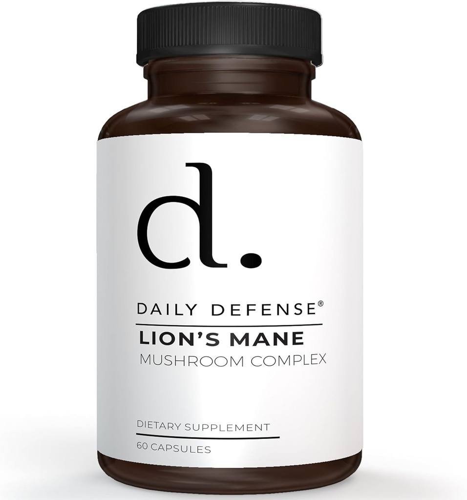 Lions Mane Mushroom Supplement 200mg - 5x Συμπληρώματα σώματος φρουτοχυμού με Reishi, Maitake, Shiitake, & Chaga - Memory & Focus Brain Support Supplements, 60 Nootropic Caps, Made in the USA