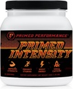 Primed Intensity Pre-Workout Supplement - All Natural - Βήτα-Αλανίνη, καφεΐνη, Κρεατίνη, Κιτρουλίνη, ΟΧΙ Booster (24 σερβιρίσματα) (Raspberry Lemonade)