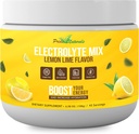Electrolyte Powder - Refreshing Workout Recovery Electrolytes, Sugar Free, Gluten Free & Vegan, Pure Keto & Paleo Hydration Beverage, Immune Boosting Vitamins (198 Grams, Lemon Lime)
