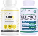 ADK 5 συμπλήρωμα βιταμίνης + Best Over-The-Counter Υποστήριξη Prostate - συμπλήρωμα υγείας Prostate για τους άνδρες